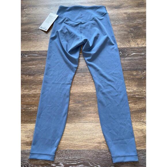 Lululemon Wunder Under SmoothCover High Rise 25” Washed Denim Size 6 NWT - Picture 2 of 7